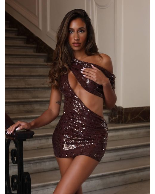 alia mini dress chocolate Airelle Strapless Mini Dress Chocolate