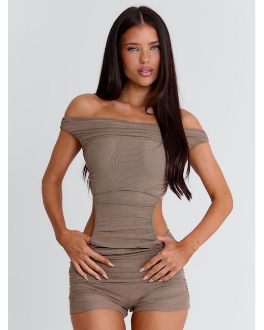 Outcast Brown Neveah Playsuit