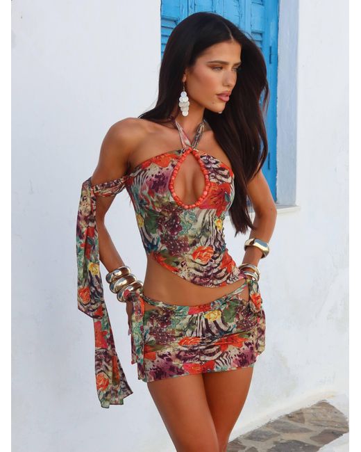 Outcast Orange Annastacia Top Venice