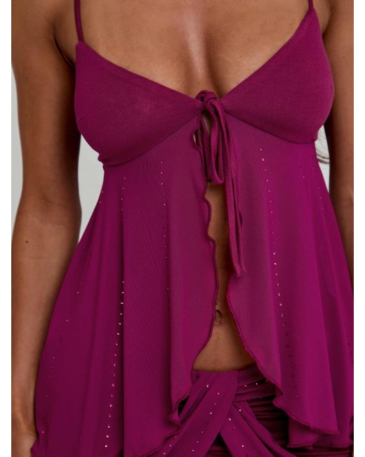 Outcast Red Georgina Top Plum