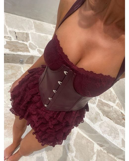 short burgundy formal dresses Strapless Long Sleeves Short Burgundy Prom Dresses, Short Wine Red For –  Eip Collection