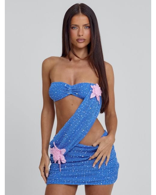 Outcast Blue Leticia Mini Dress