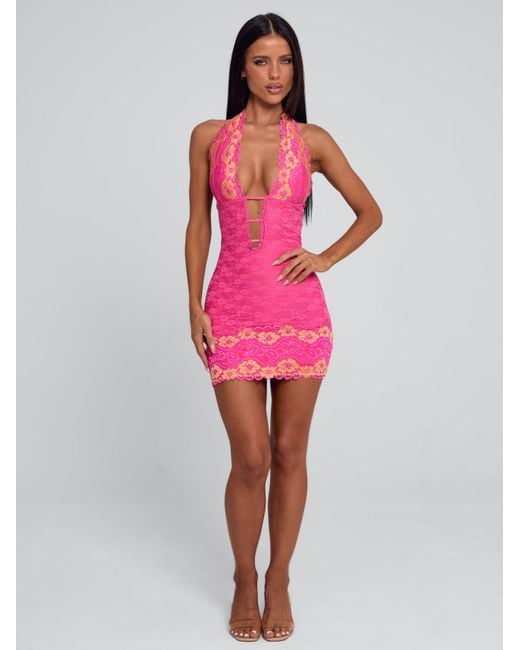 Outcast Pink India Mini Dress