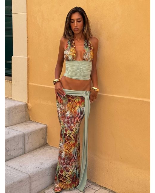 Outcast Brown Brenna Maxi Skirt Viper