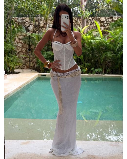 Outcast White Ardelle Corset Top
