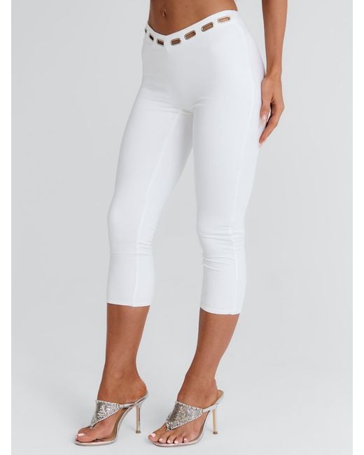 Outcast White Azul Capri Pants