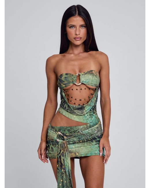 Outcast Green Lowen Mini Dress Lanee