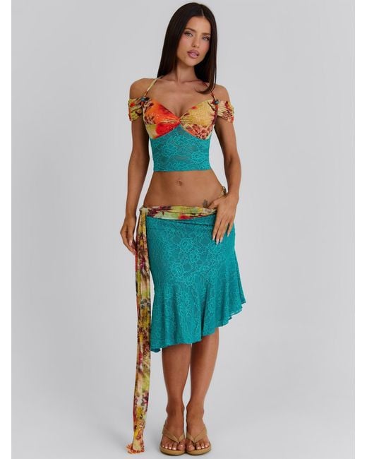 Outcast Multicolor Pippin Midi Skirt Tigerlily