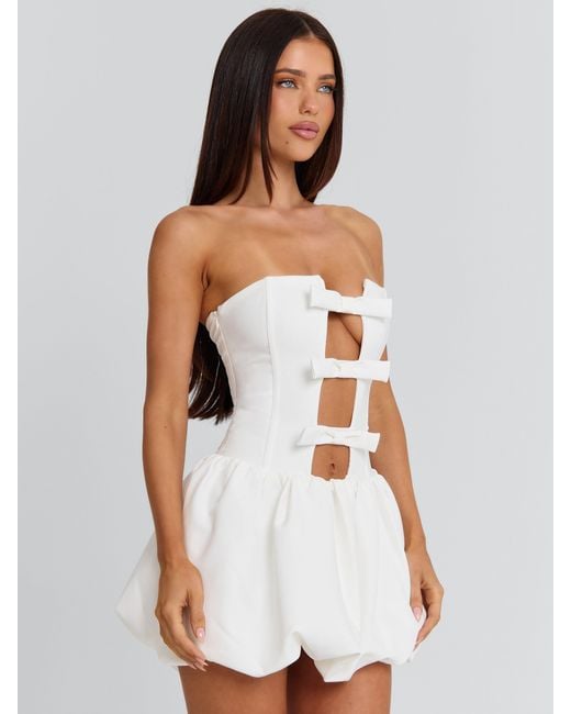 Outcast White Athenia Mini Dress