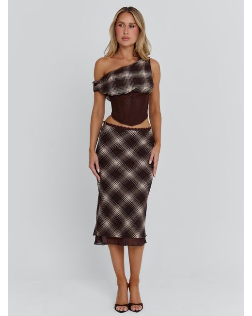 Outcast Multicolor Narelle Midi Skirt Check