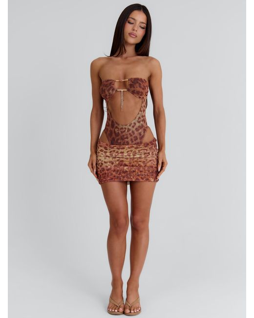 Outcast Brown Monikka Mini Skirt Zing
