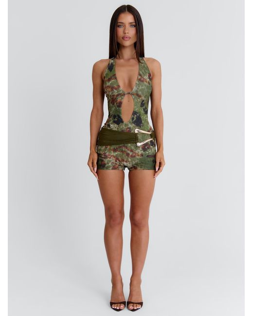 Outcast Green Keira Playsuit Karla
