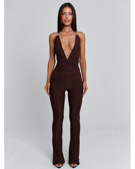 Outcast Metallic Carys Jumpsuit Chocolate