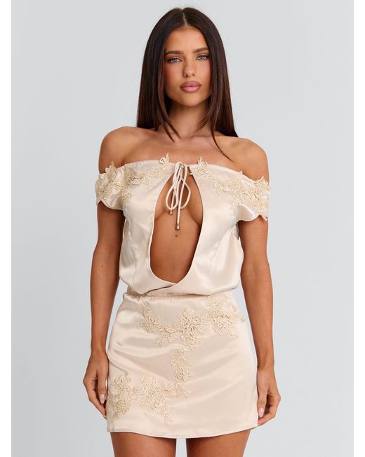 Outcast White Lillianne Mini Dress Ivory