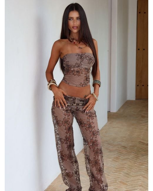 Outcast Brown Jocelynn Corset Top
