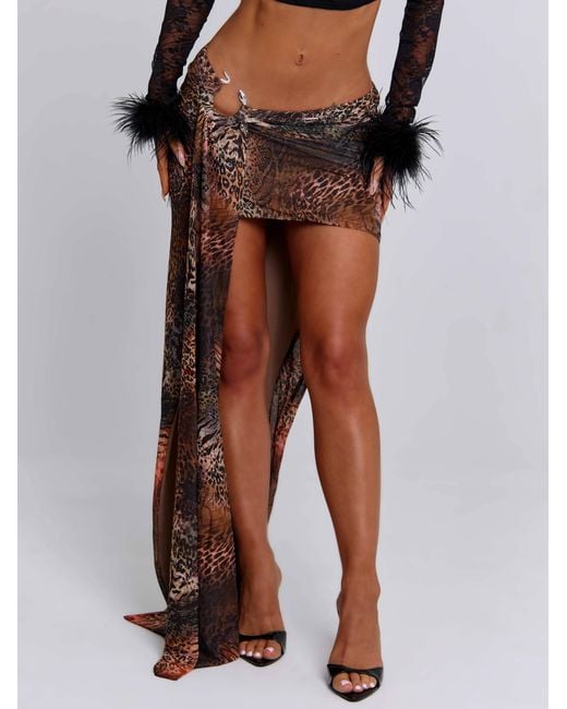Outcast Brown Luner Maxi Skirt Teena