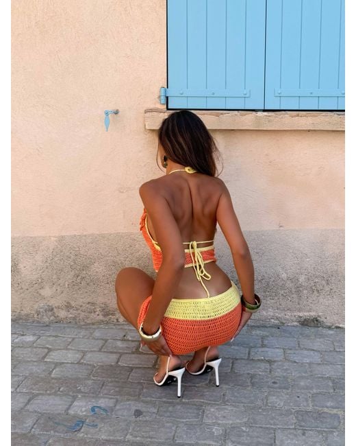 Outcast Orange Rosey Top