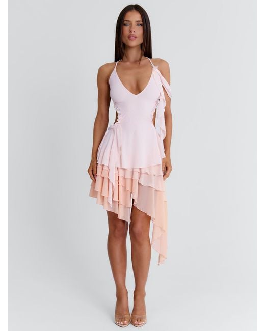Outcast Pink Spring Mini Dress