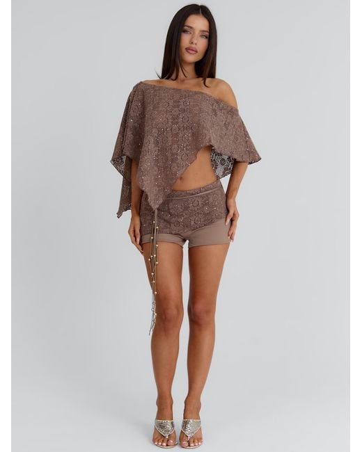 Outcast Gray Reece Longline Top Taupe