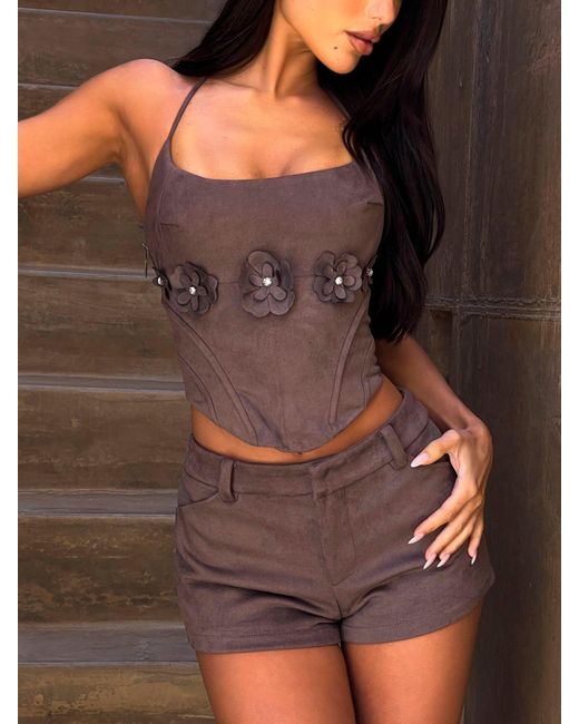 Outcast Brown Zie Shorts Deepest Mauve