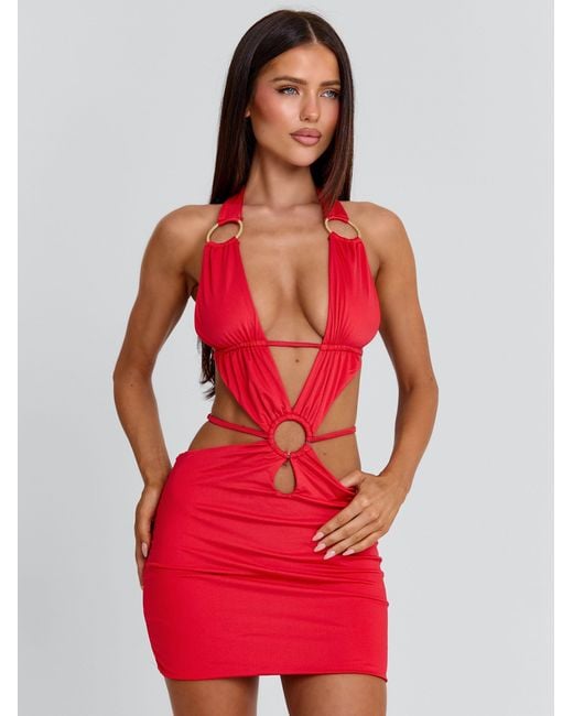 Outcast Red Trina Mini Dress
