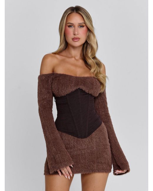 Outcast Brown Juno Mini Dress