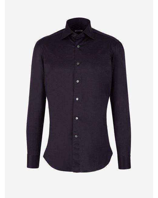 Camisa Micro Punto Fray de hombre de color Blue