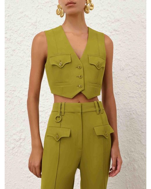 Chaleco Luna Lana Zimmermann de color Green