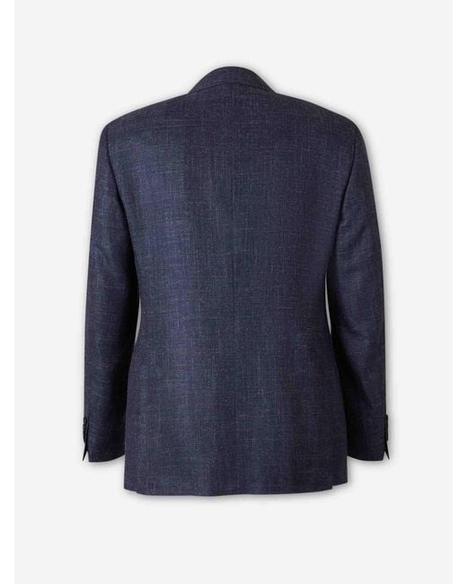 Americana Recta Canali de hombre de color Blue