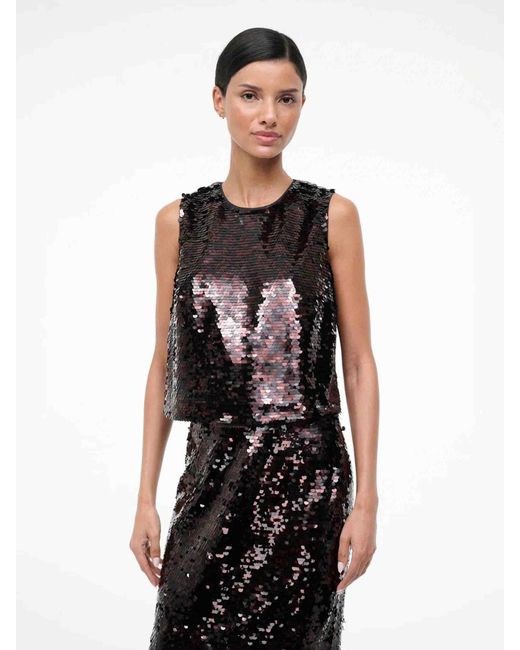 Top Seraphina Staud de color Black