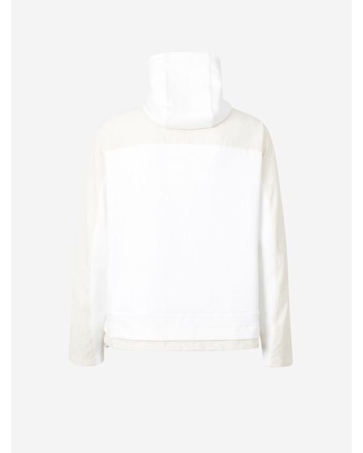 Sudadera Cremallera Capucha Herno de hombre de color White