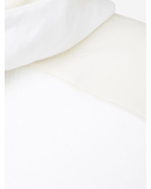 Sudadera Cremallera Capucha Herno de hombre de color White