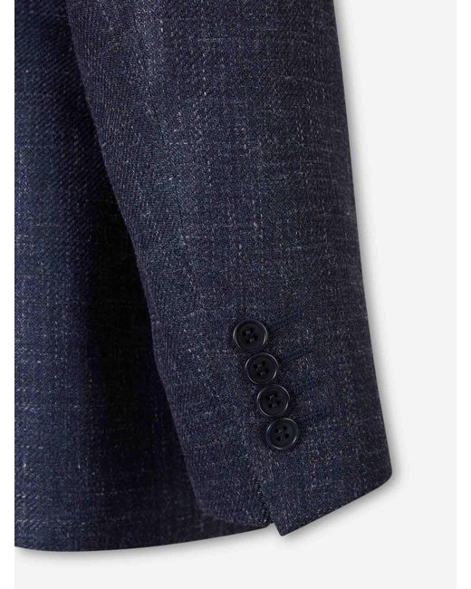 Americana Recta Canali de hombre de color Blue