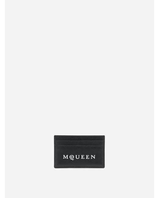 Tarjetero Cuero McQueen de hombre de color White