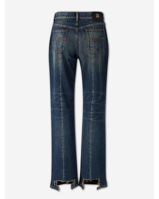 Jeans Rectos Versace de color Blue