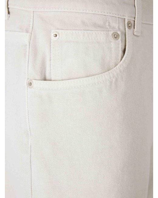 Jeans Rectos Anchos McQueen de hombre de color White