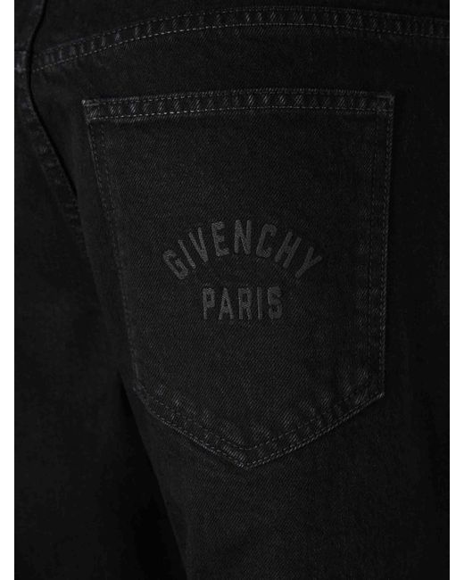 Jeans Rectos Givenchy de hombre de color Black