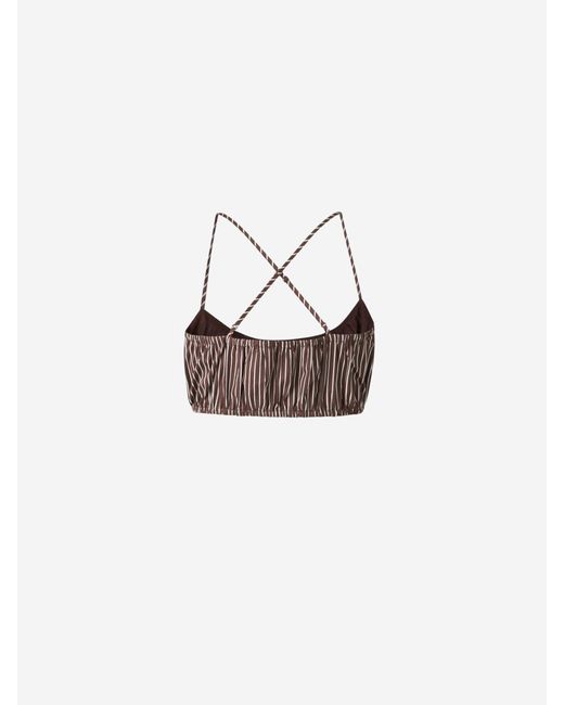 Top Listado Hamaca Staud de color White