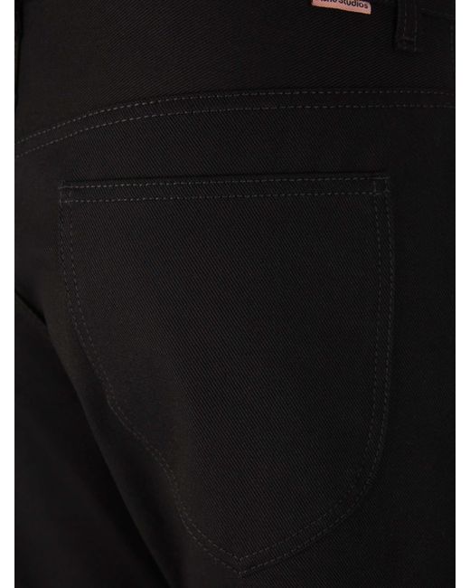 Jeans Rectos Algodón Acne de hombre de color Black