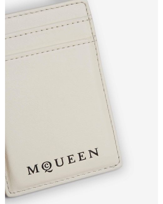 Tarjetero Logo McQueen de hombre de color White