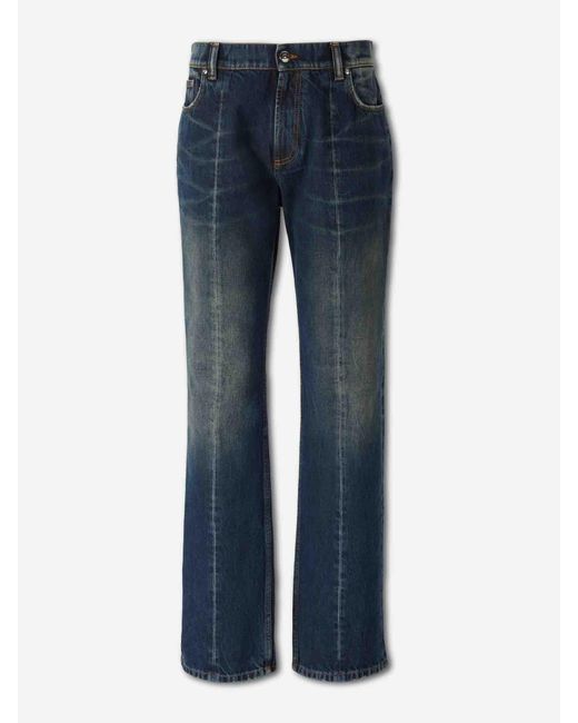 Jeans Rectos Versace de color Blue