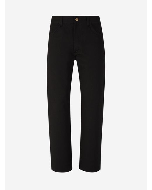Jeans Rectos Algodón Acne de hombre de color Black