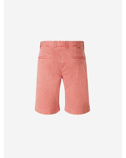 Bermudas Casual Algodón Incotex de hombre de color Pink