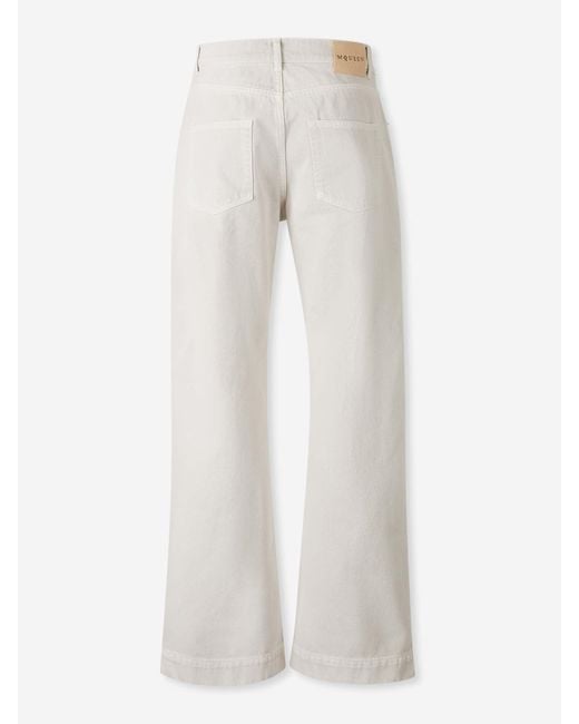 Jeans Rectos Anchos McQueen de hombre de color White