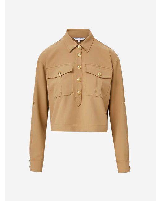 Blusa Colvin Botones Veronica Beard de color Natural