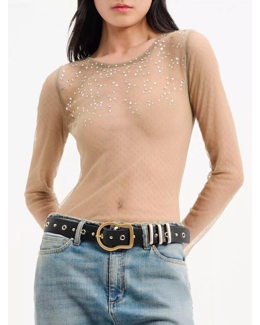 Top Transparente Brillos Dorothee Schumacher de color Blue