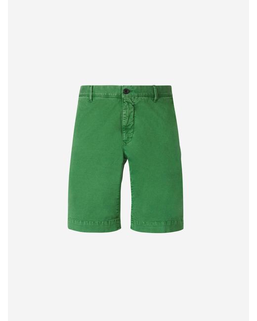 Bermudas Casual Algodón Incotex de hombre de color Green