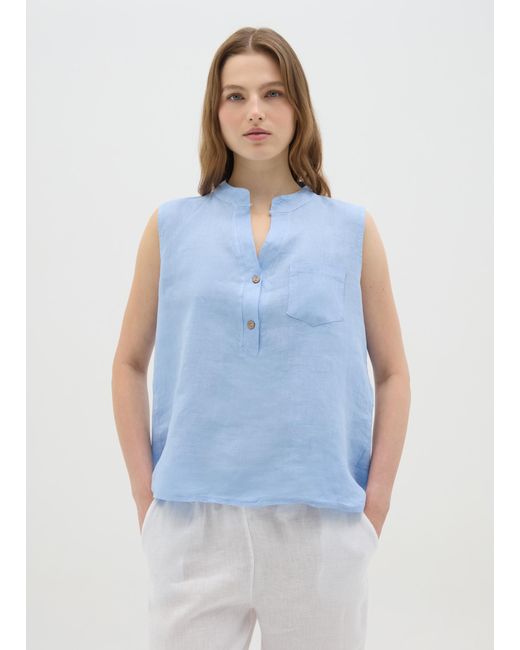 Camicia Smanicata Da Donna di Hybrid in Blue