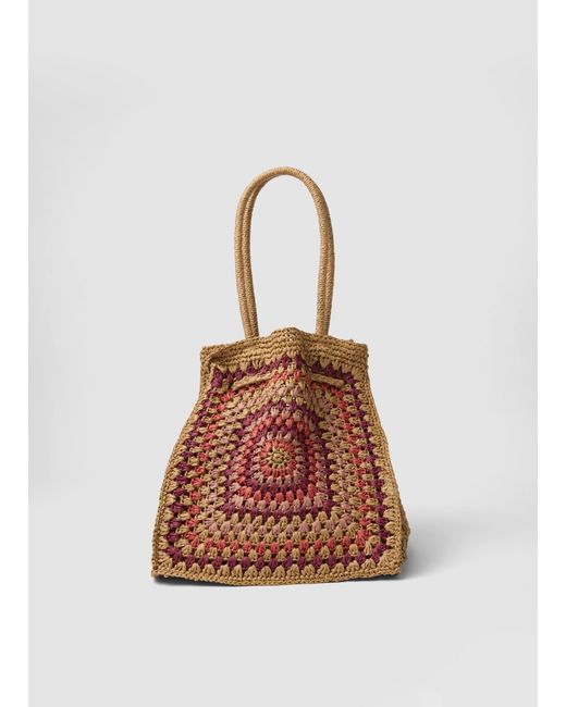 Shopper Marrone di Les Copains in White