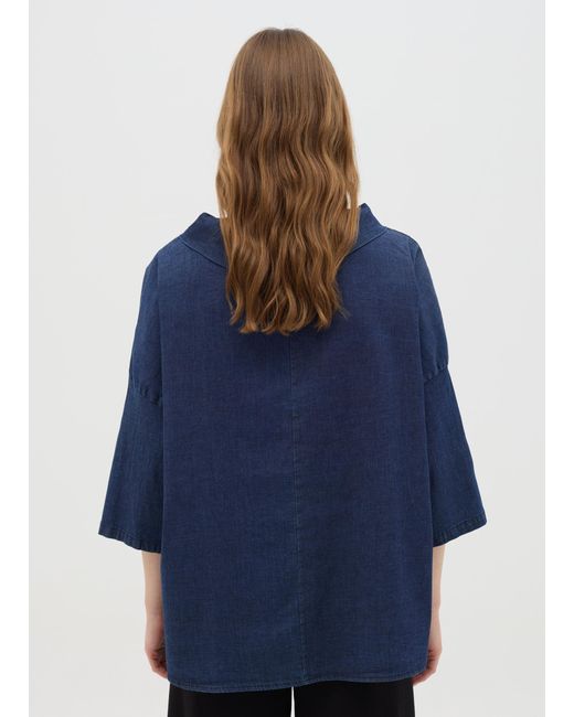 Maglia A Maniche Lunghe Da Donna Regular Fit, Taglia di Hybrid in Blue